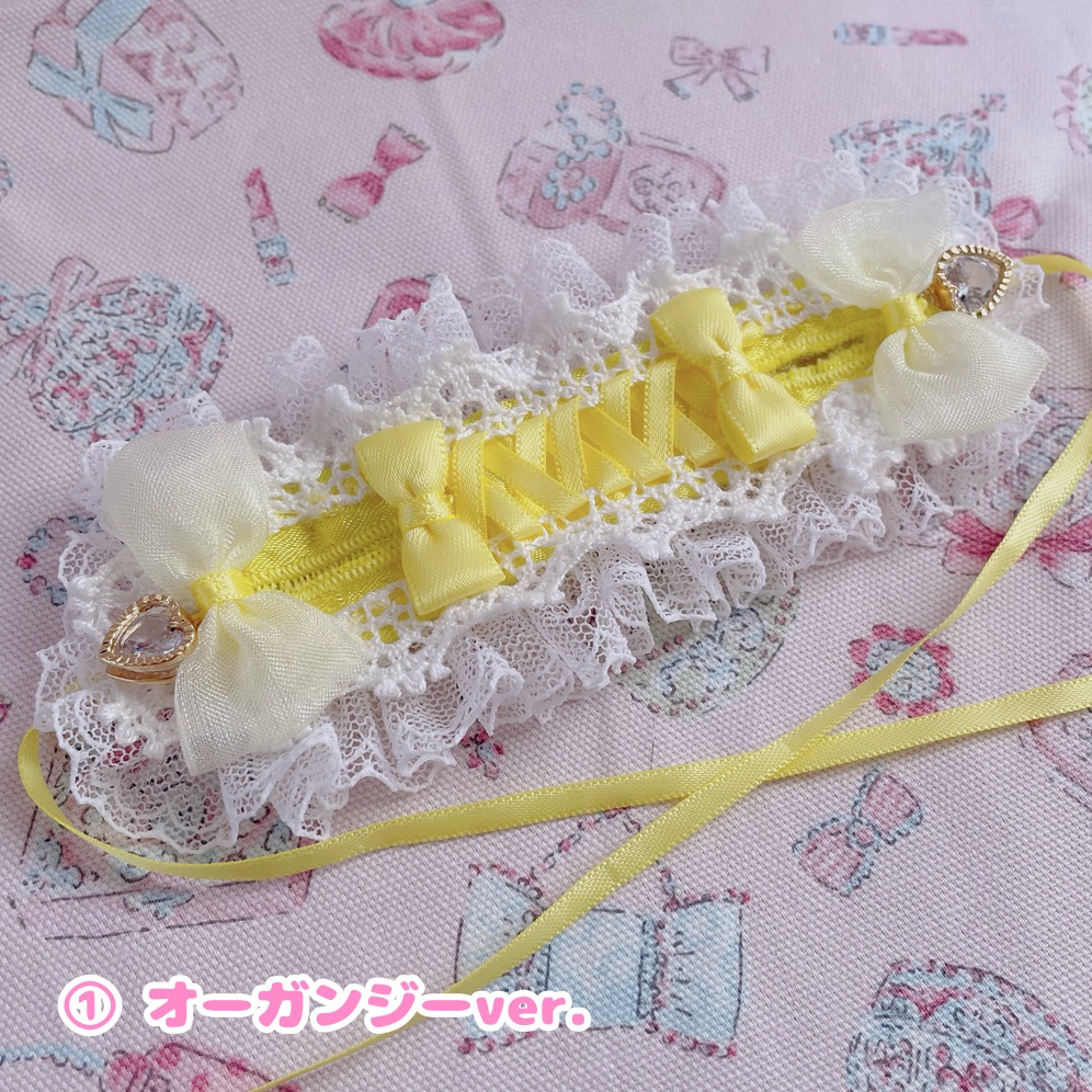 ロリィタヘッドドレス(きいろ)