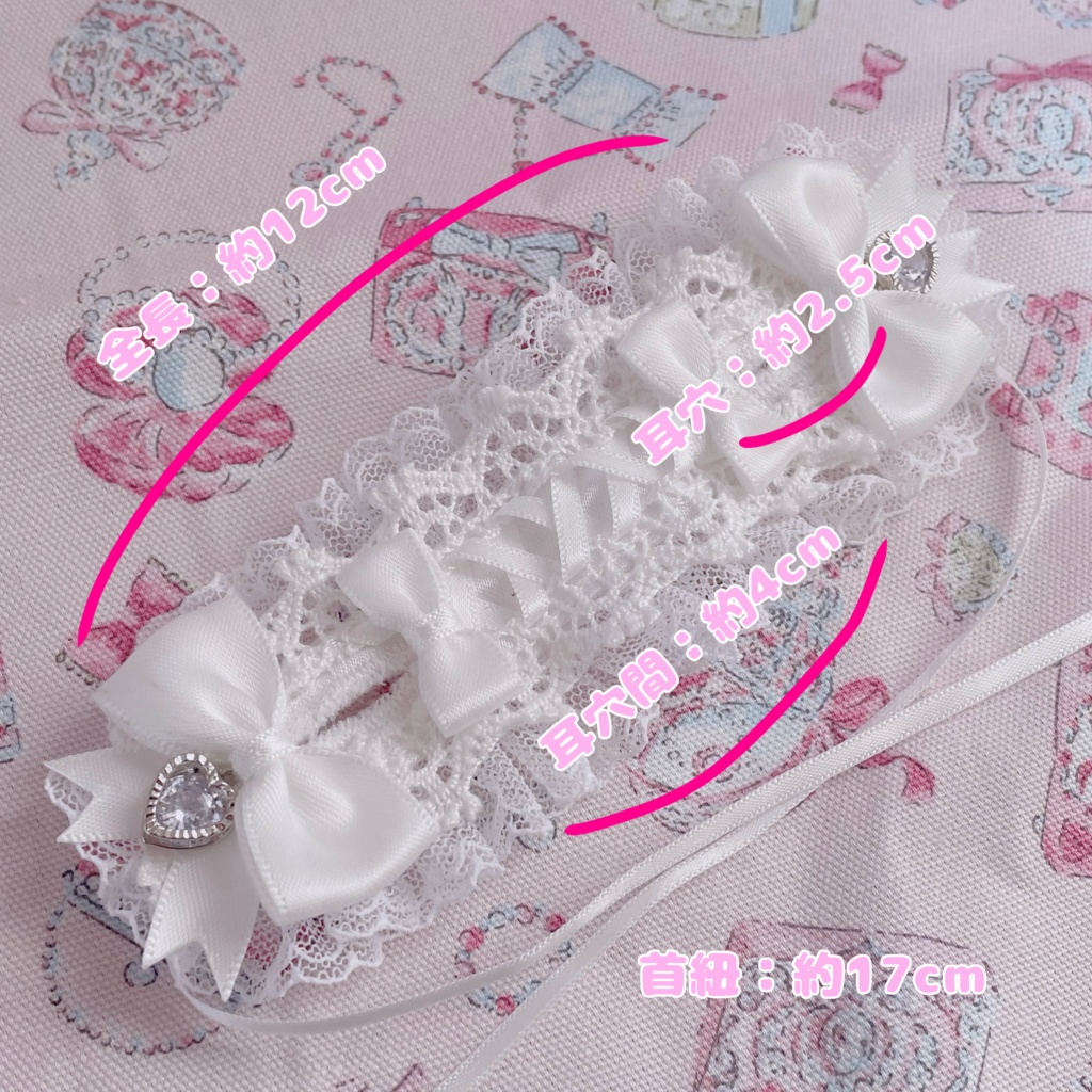 ロリィタヘッドドレス(むらさき)