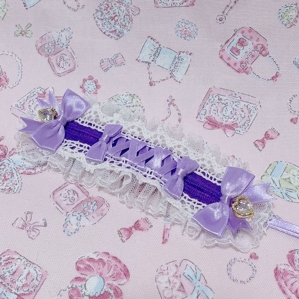 ロリィタヘッドドレス(むらさき)