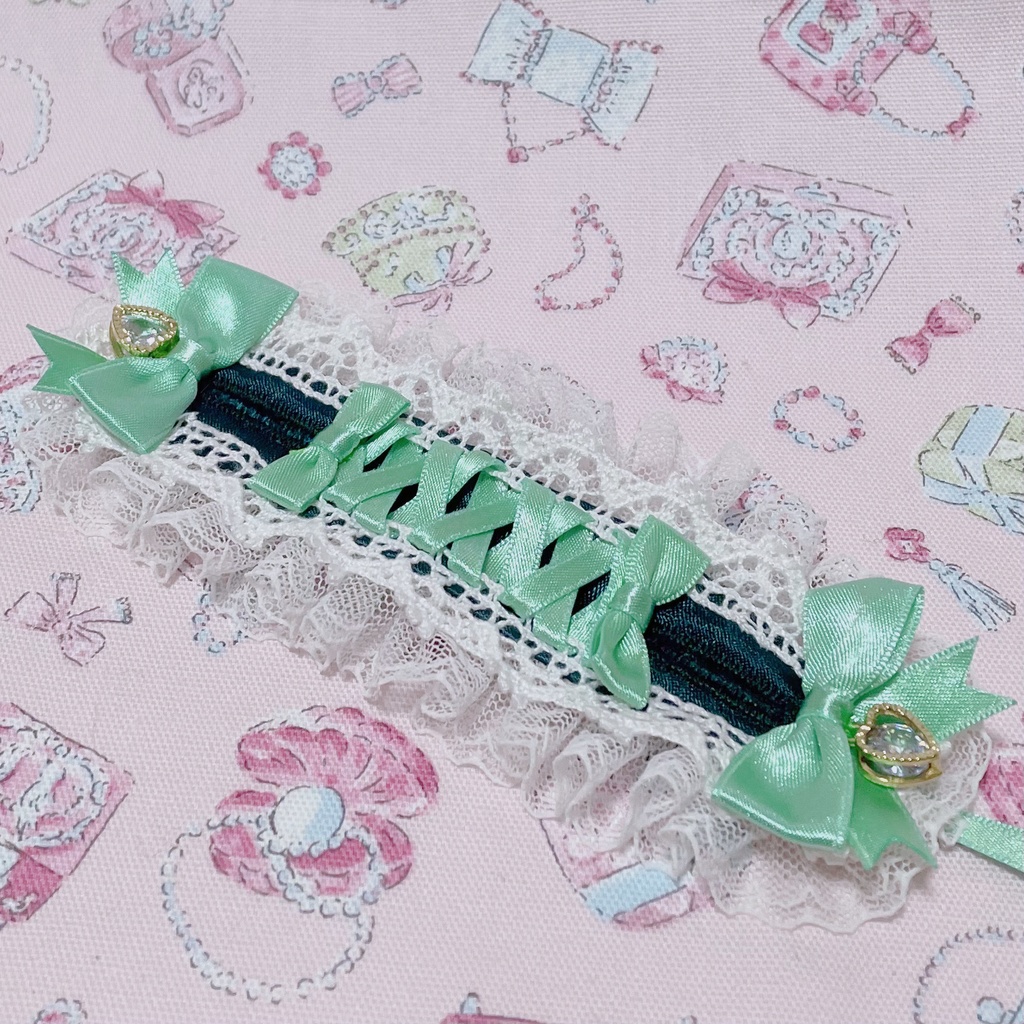 ロリィタヘッドドレス(みどり)