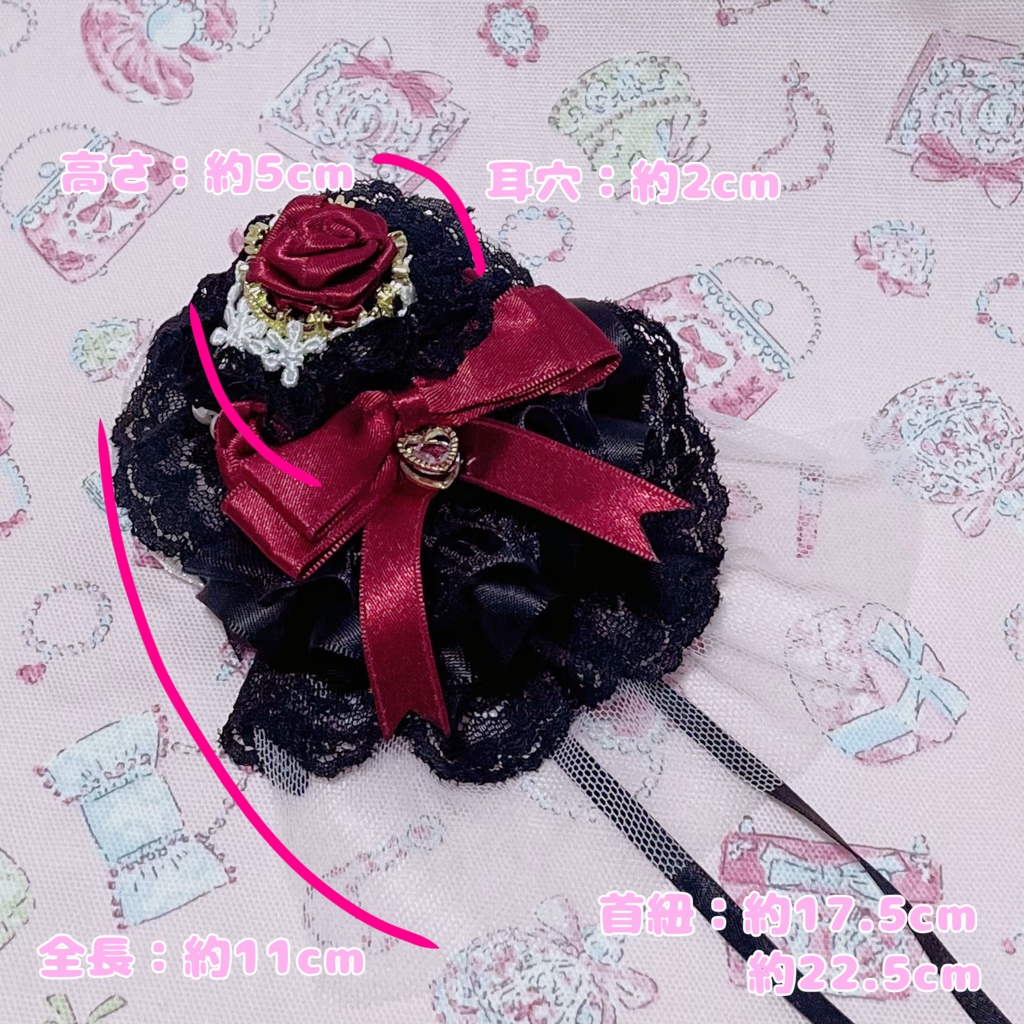 ロリィタミニハット(しろ)