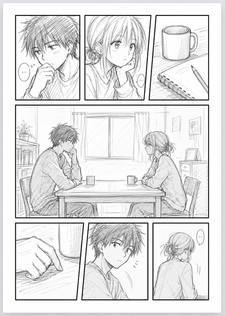 【無料】A4マンガコマ割りジェネレーター|ネーム・下描き用HTMLツール