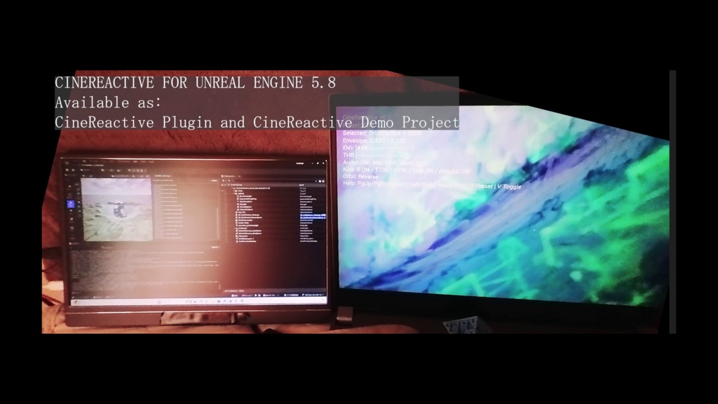 CineReactive VJ Engine UE5.8|サウンドリアクティヴ VJエンジン for Unreal Engine 5.8