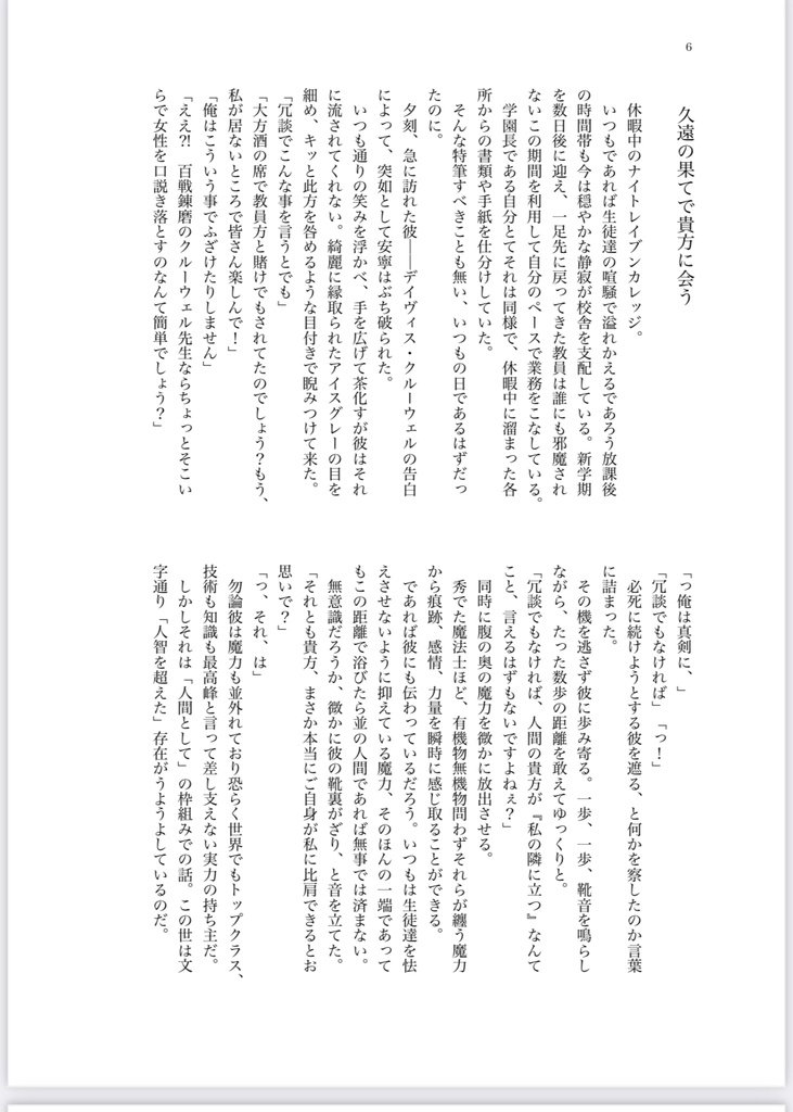 【小冊子付き】久遠の果てで貴方に会う(クロクル)