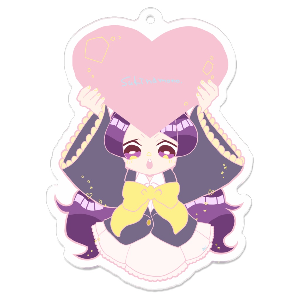 創作女子*アクリルキーホルダー*幸