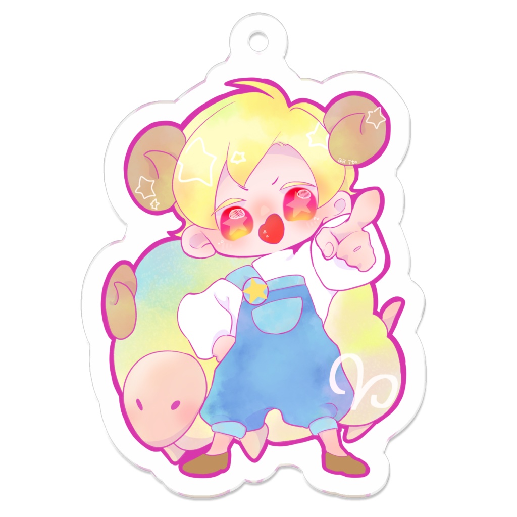 ☆おひつじ座☆ 創作星座擬人化 ☆アクリルキーホルダー☆