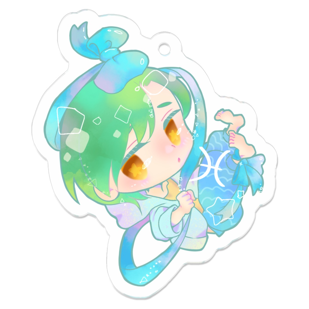 ☆うお座☆ 創作星座擬人化 ☆アクリルキーホルダー☆