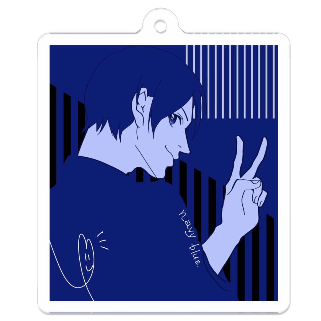 NAVY BLUE創作男子＊アクリルキーホルダー