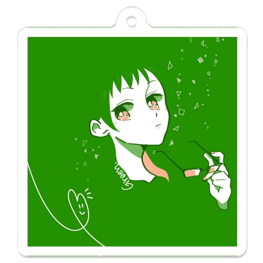 GREEN創作女子*アクリルキーホルダー