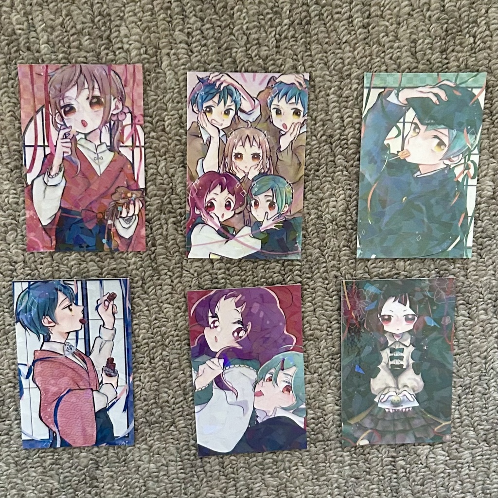 〈創作漫画〉キミバナ*手作りステッカー 6枚セット