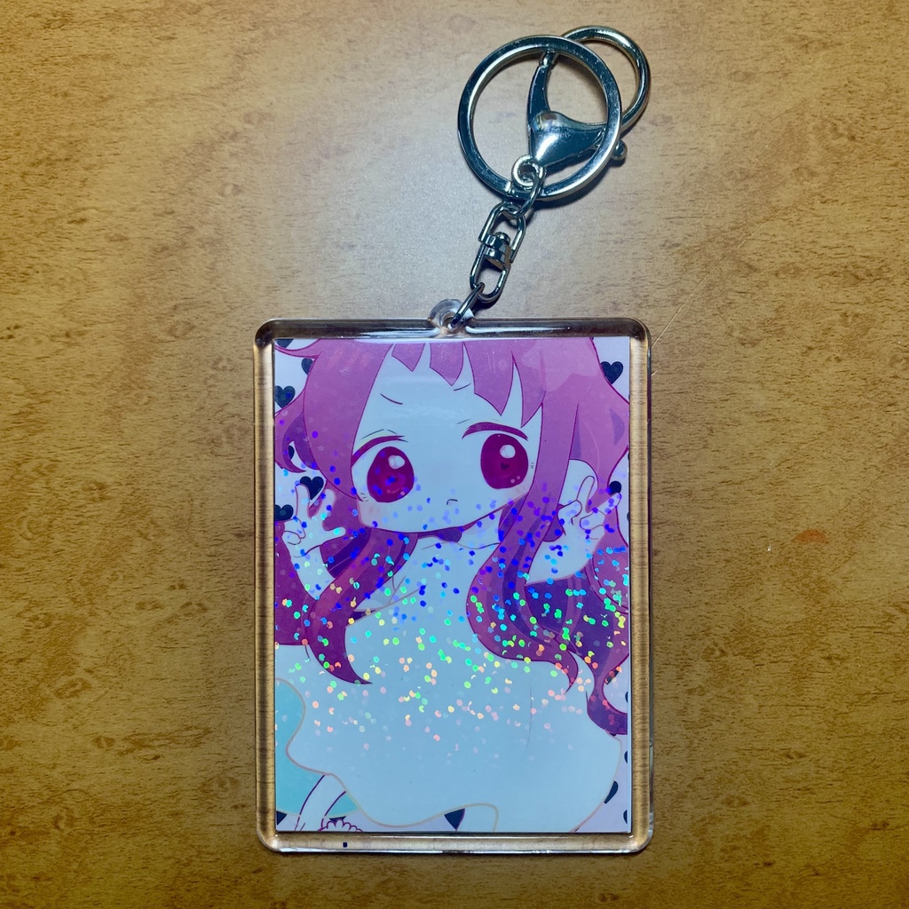 【手作りオリジナルグッズ】さそり座の女の子*創作イラスト*キラキラ*キーホルダー