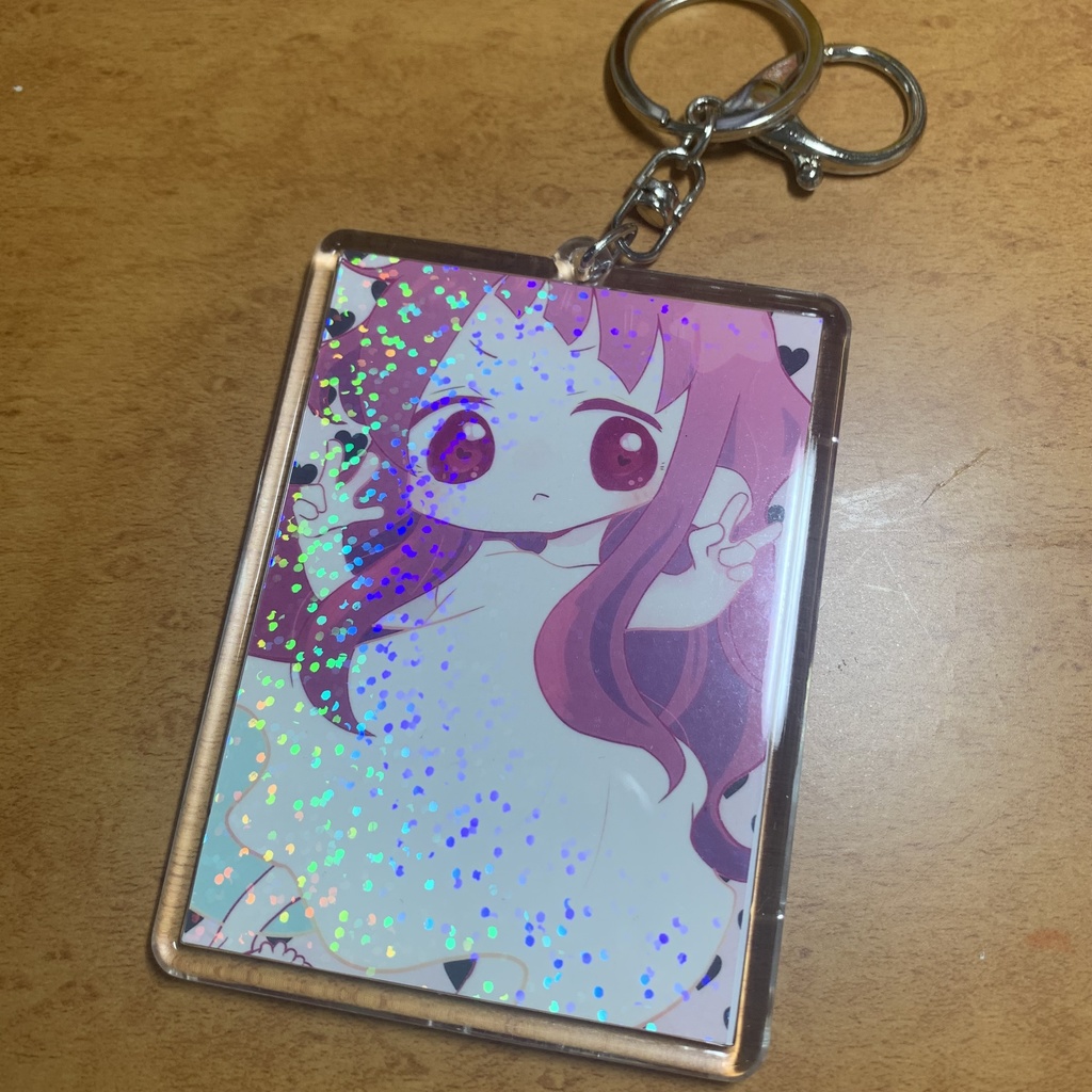 【手作りオリジナルグッズ】さそり座の女の子*創作イラスト*キラキラ*キーホルダー