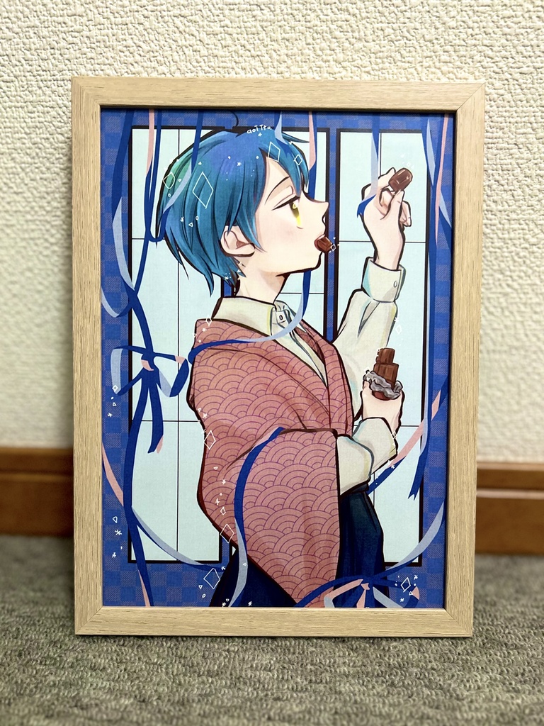 【額付オリジナルイラスト】貯古齢糖をかじる 翼 B5