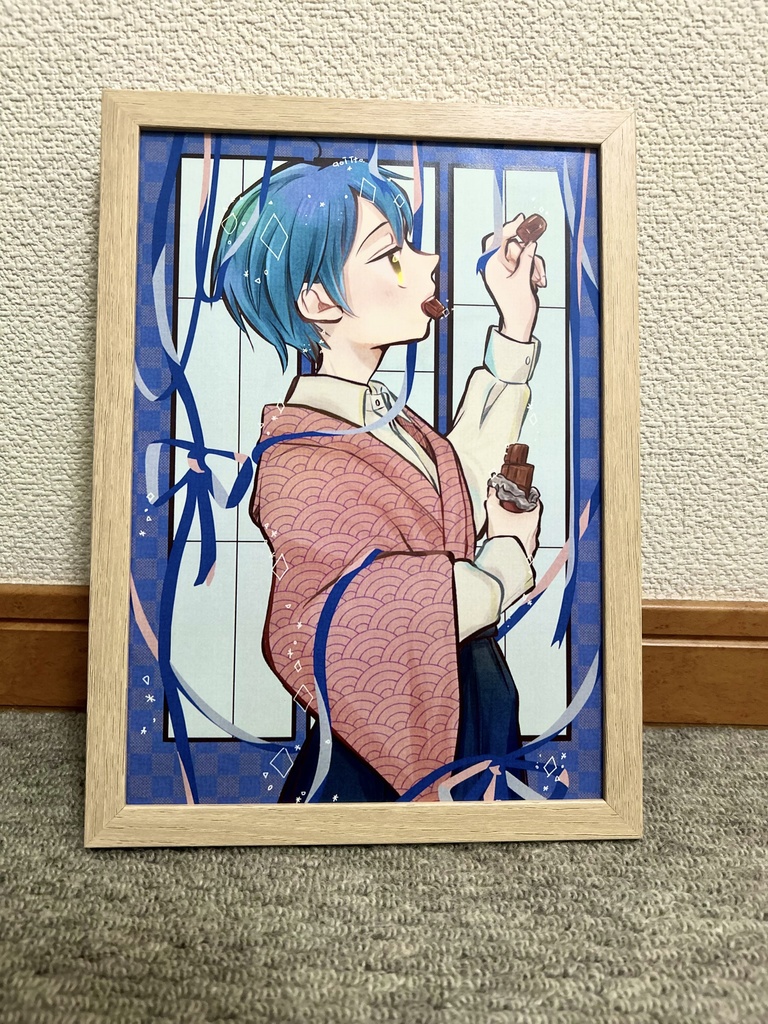 【額付オリジナルイラスト】貯古齢糖をかじる 翼 B5