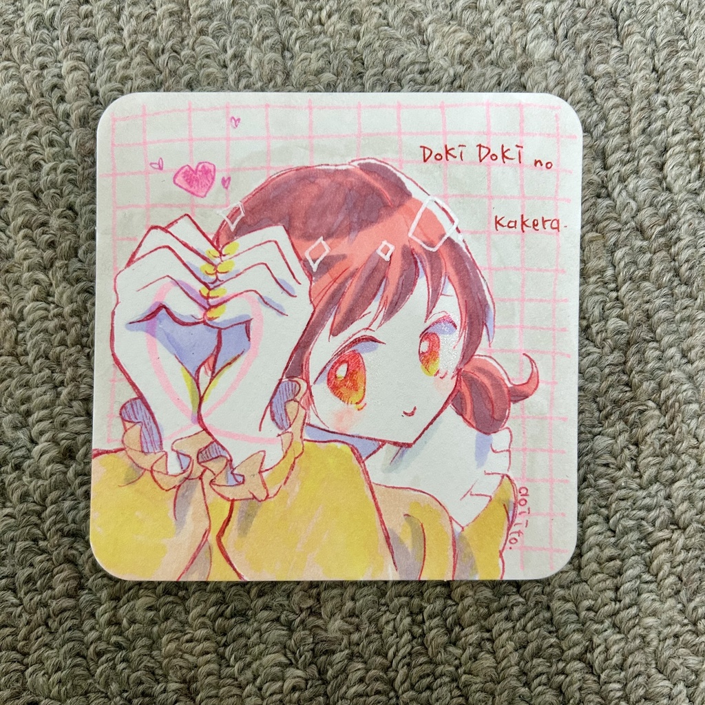 手描きイラスト:原画 創作女子 オリジナル ドローイング5