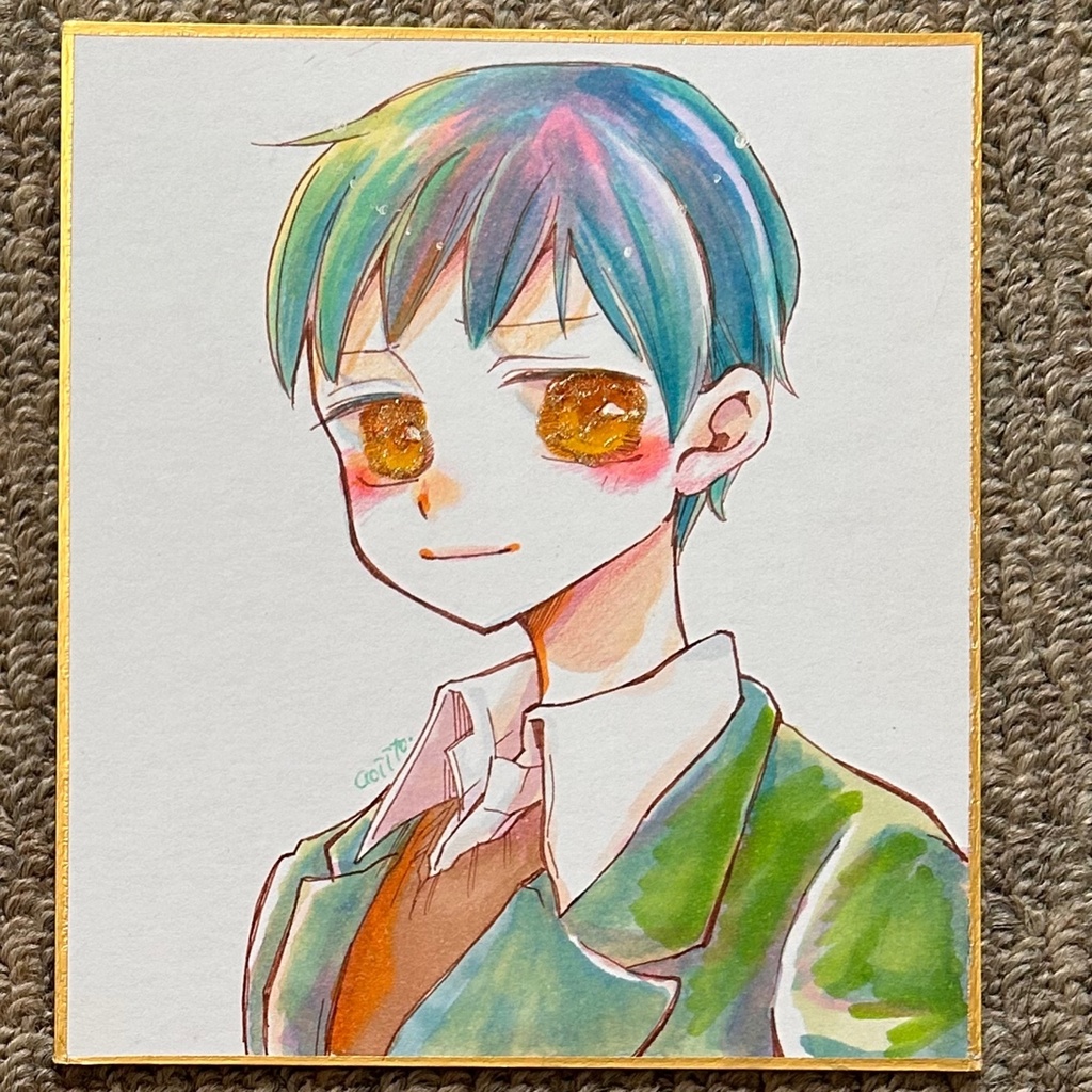 〈小色紙原画イラスト〉手描きイラスト：翔『好きな人にしか見せない表情』シリーズ