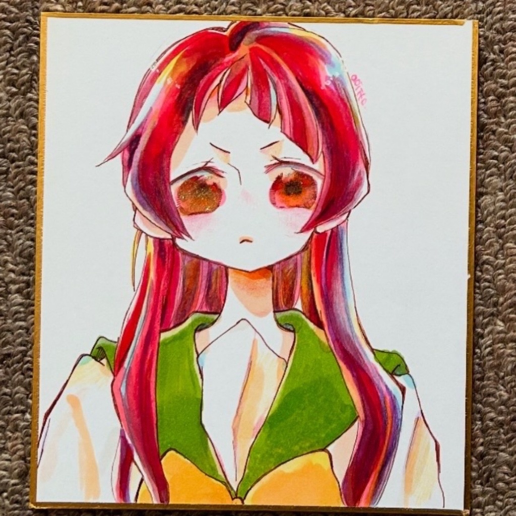 〈小色紙原画イラスト〉手描きイラスト：幸『好きな人にしか見せない表情』シリーズ