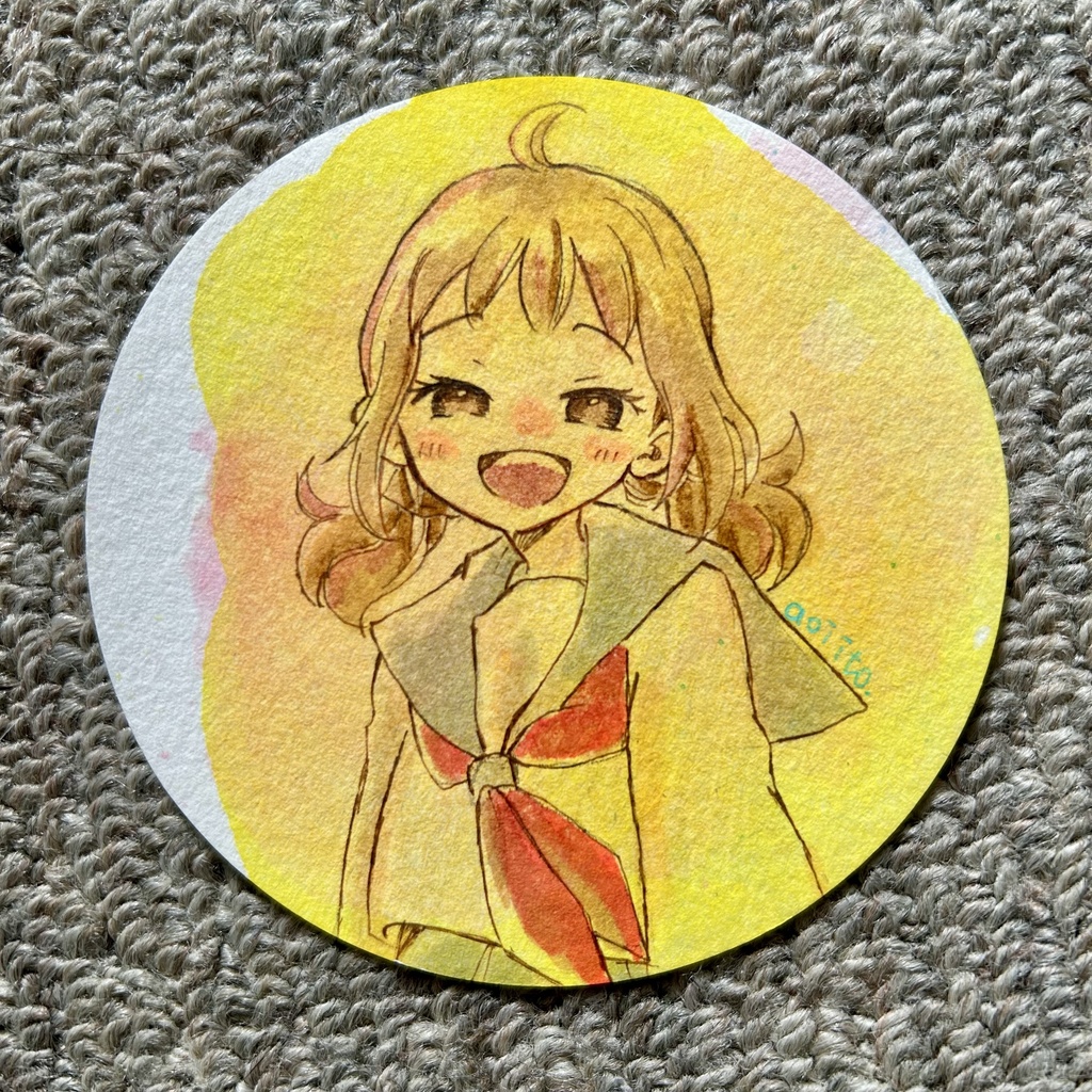 手描きイラスト:原画 創作女子 オリジナル ドローイング3