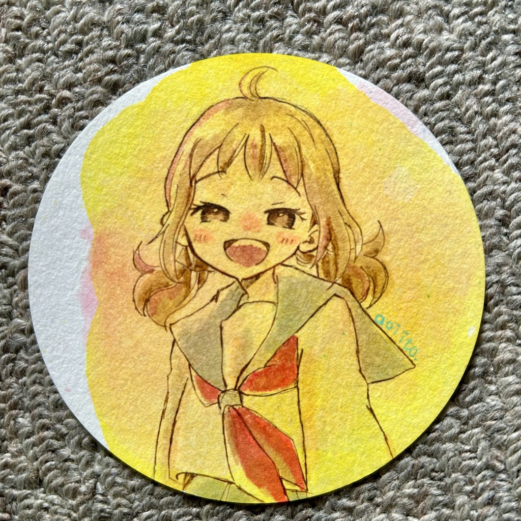 手描きイラスト：原画　創作女子　オリジナル　ドローイング3