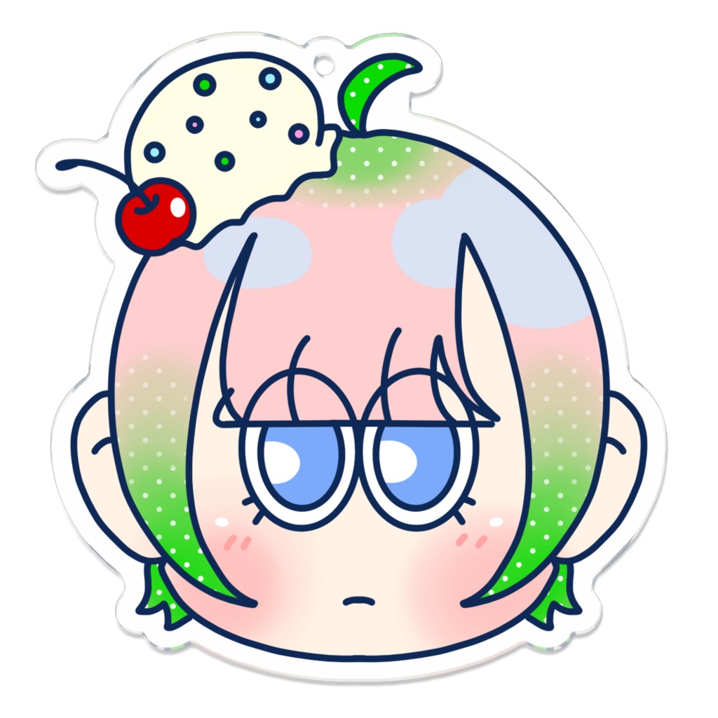 たなちゃんメロンソーダのアクリルキーホルダー