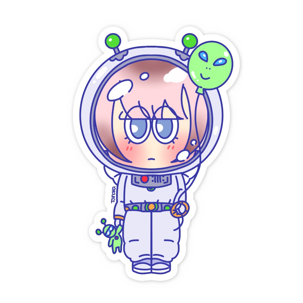 たなちゃん宇宙へ行く スマホステッカー