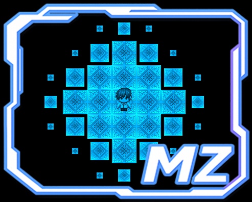 サイバーパンクタイル出現エフェクトプラグイン　【RPGツクールMZ用】