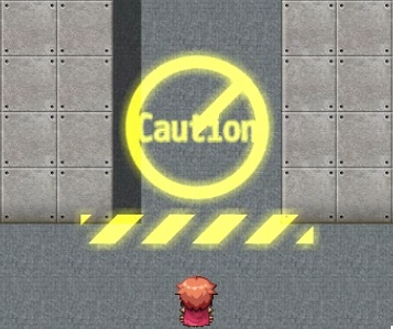 サイバーパンクな通行止めアニメーションプラグイン 【RPGツクールMV用】