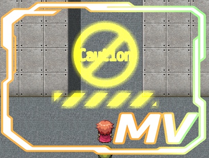 サイバーパンクな通行止めアニメーションプラグイン　【RPGツクールMV用】