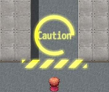 サイバーパンクな通行止めアニメーションプラグイン 【RPGツクールMV用】