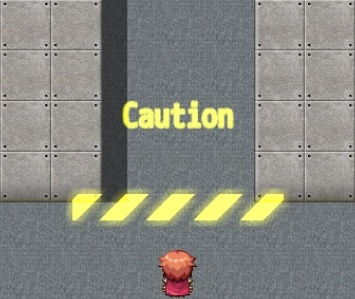 サイバーパンクな通行止めアニメーションプラグイン 【RPGツクールMV用】