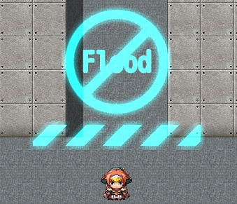 サイバーパンクな通行止めアニメーションプラグイン 【RPGツクールMV用】