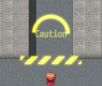 サイバーパンクな通行止めアニメーションプラグイン 【RPGツクールMV用】