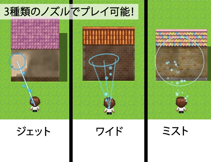 高圧洗浄機シミュレーションプラグイン【RPGツクールMZ用】