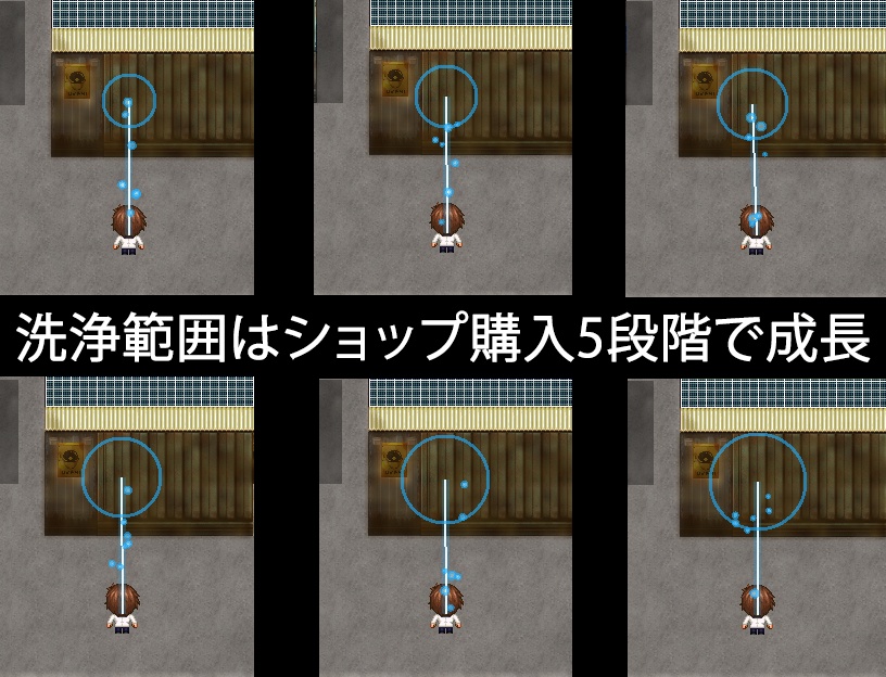 高圧洗浄機シミュレーションプラグイン【RPGツクールMZ用】