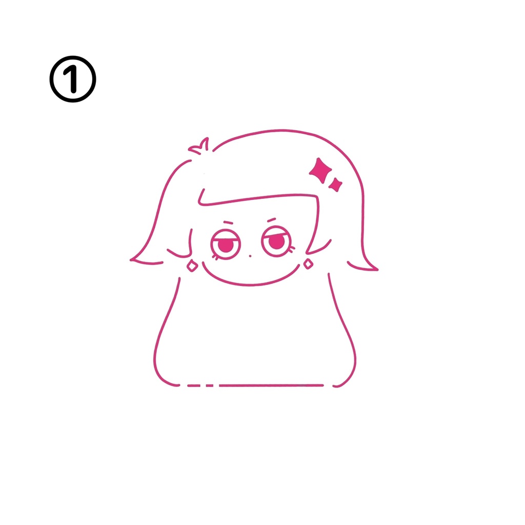 【受注生産】あられの手描きめじるしアクセサリー