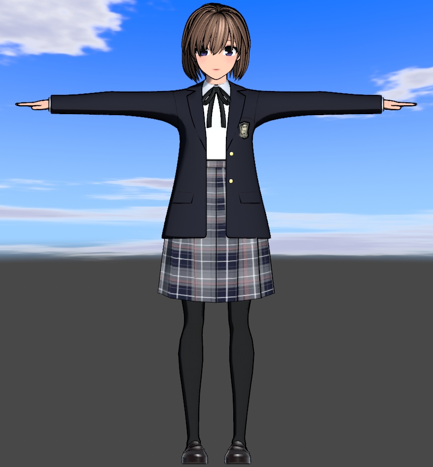 オリジナル3Dモデル『田中A子』