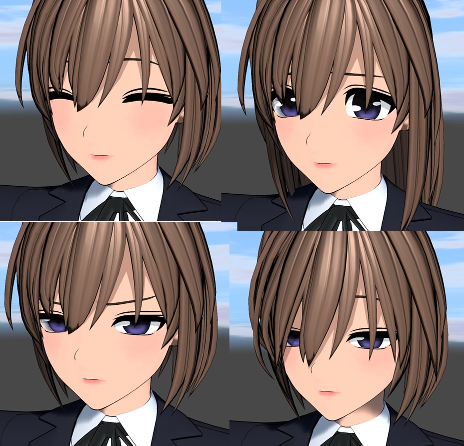 オリジナル3Dモデル『田中A子』