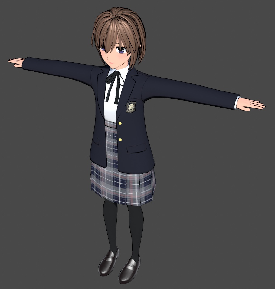 オリジナル3Dモデル『田中A子』