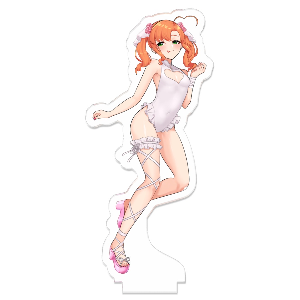 久遠シイ 7周年記念つながるアクスタ-白-