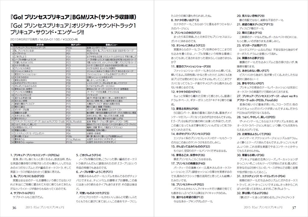 プリキュアBGM研究本2019冬 高木洋プリキュアワークス