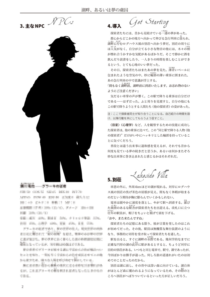 湖畔、あるいは夢の虜囚【クトゥルフ神話TRPG 6版/7版】 SPLL:E196274