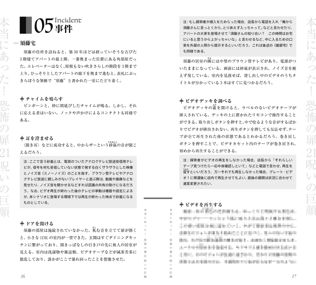 本当にあった! 恐怖の扉21 呪いの巨顔【クトゥルフ神話TRPG 6版/7版】 SPLL:E193230