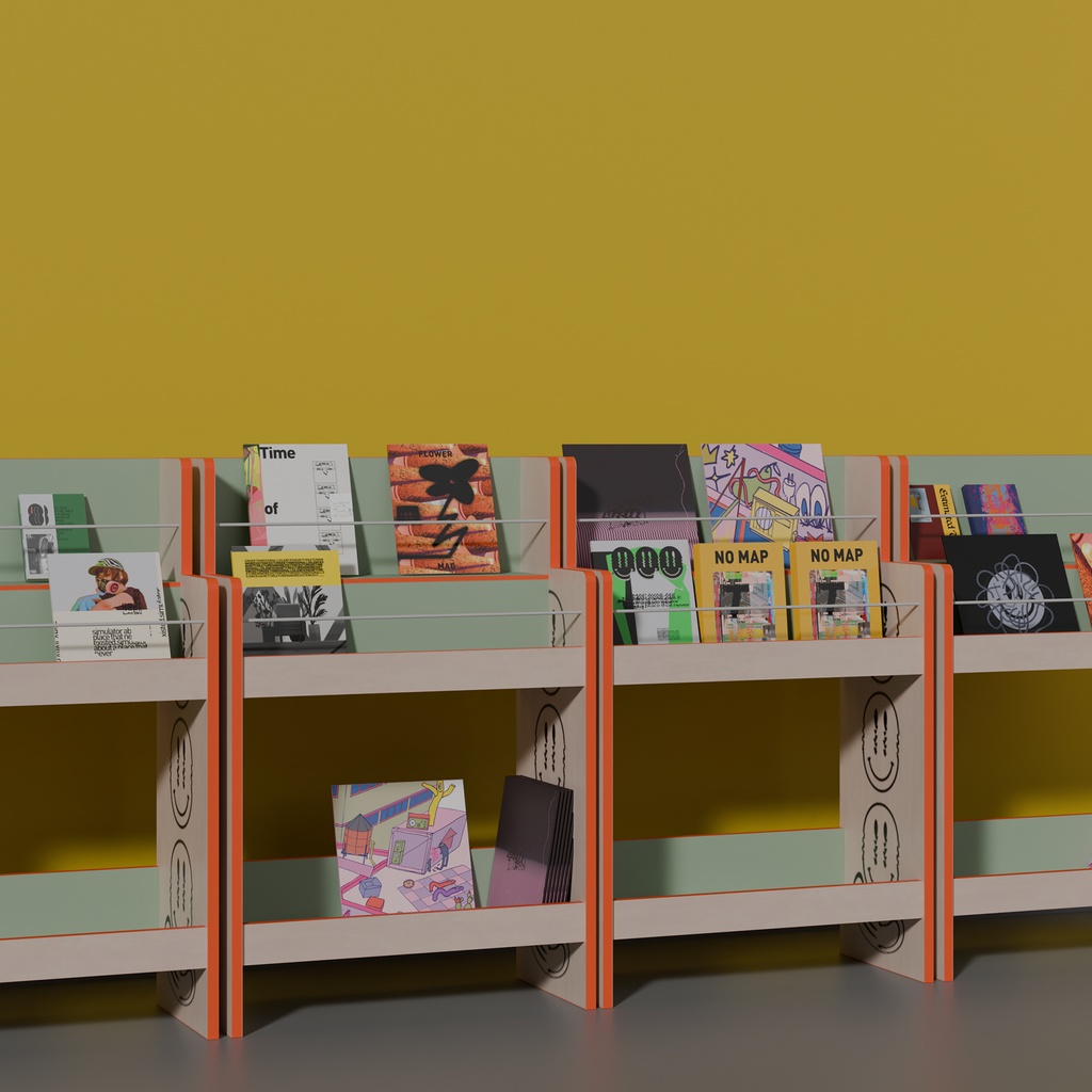 3DCG【bookshelf】
