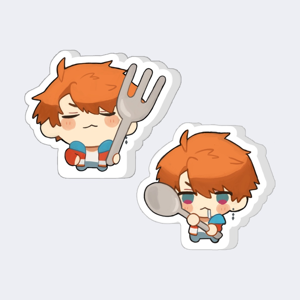 いっしょにいただきます!自立ミニアクスタ