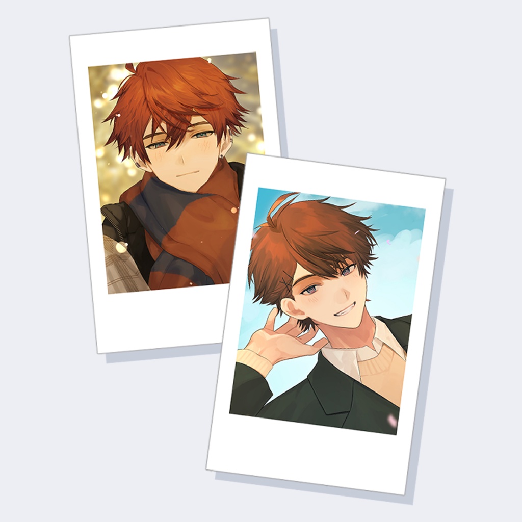 ボイスイラストチェキ風カードセット / にじそうさく10