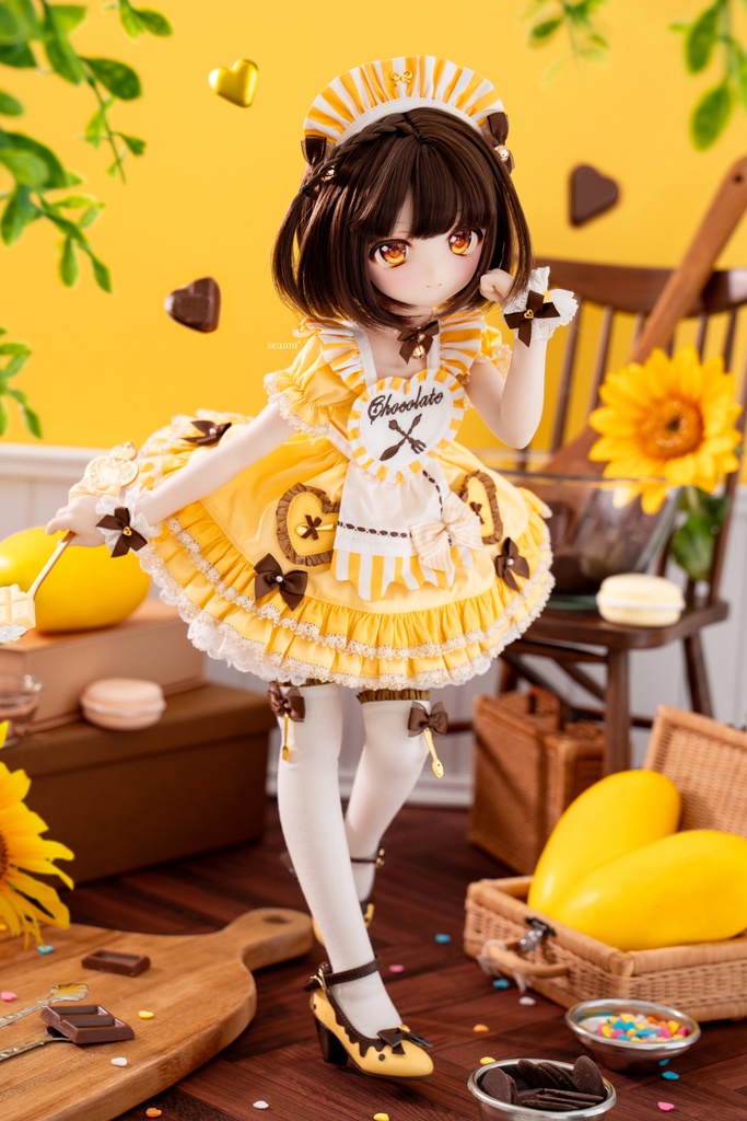 「恋するチョコ」1/4ドール衣装 マンゴー(MDD・KUMAKO用)