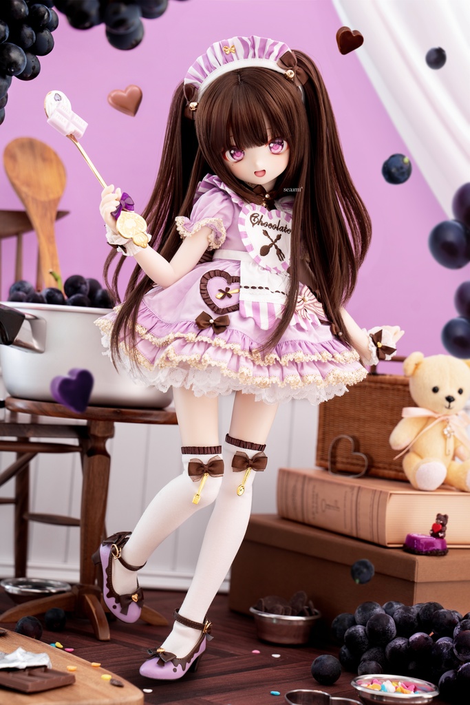 「恋するチョコ」1/4ドール衣装 グレープ(MDD・KUMAKO用)