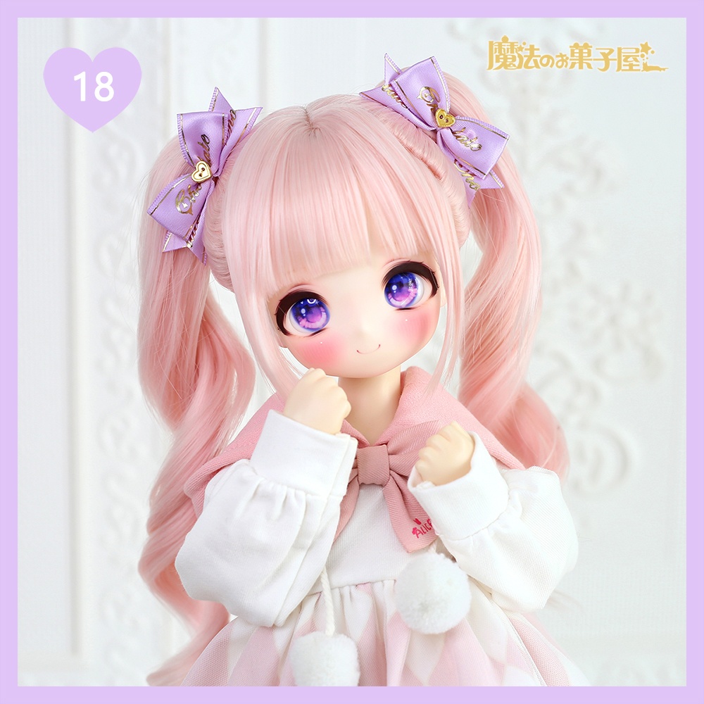 「恋するチョコ」ドール用リボンヘアアクセサリー(29色展開)