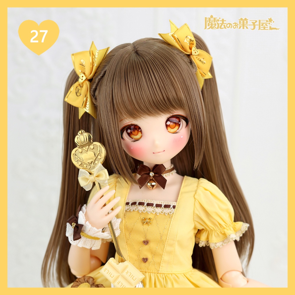 「恋するチョコ」ドール用リボンヘアアクセサリー(29色展開)