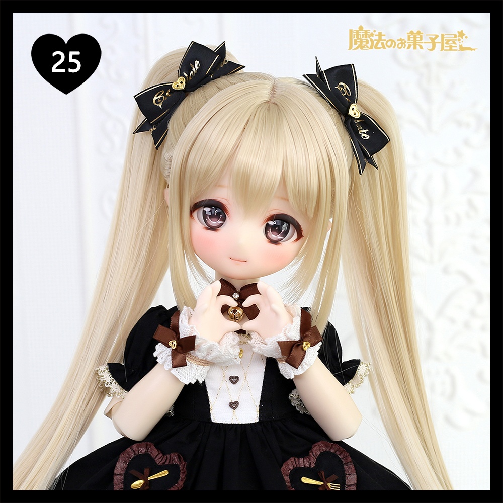 「恋するチョコ」ドール用リボンヘアアクセサリー(29色展開)